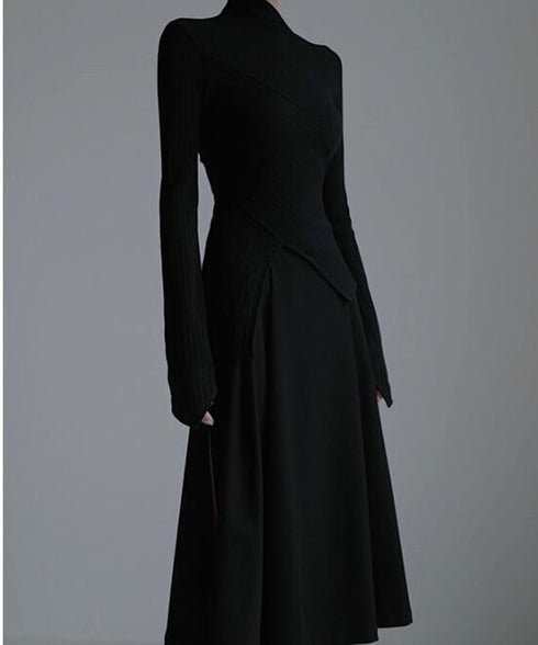 Diagonally Neck Asymmetry Top